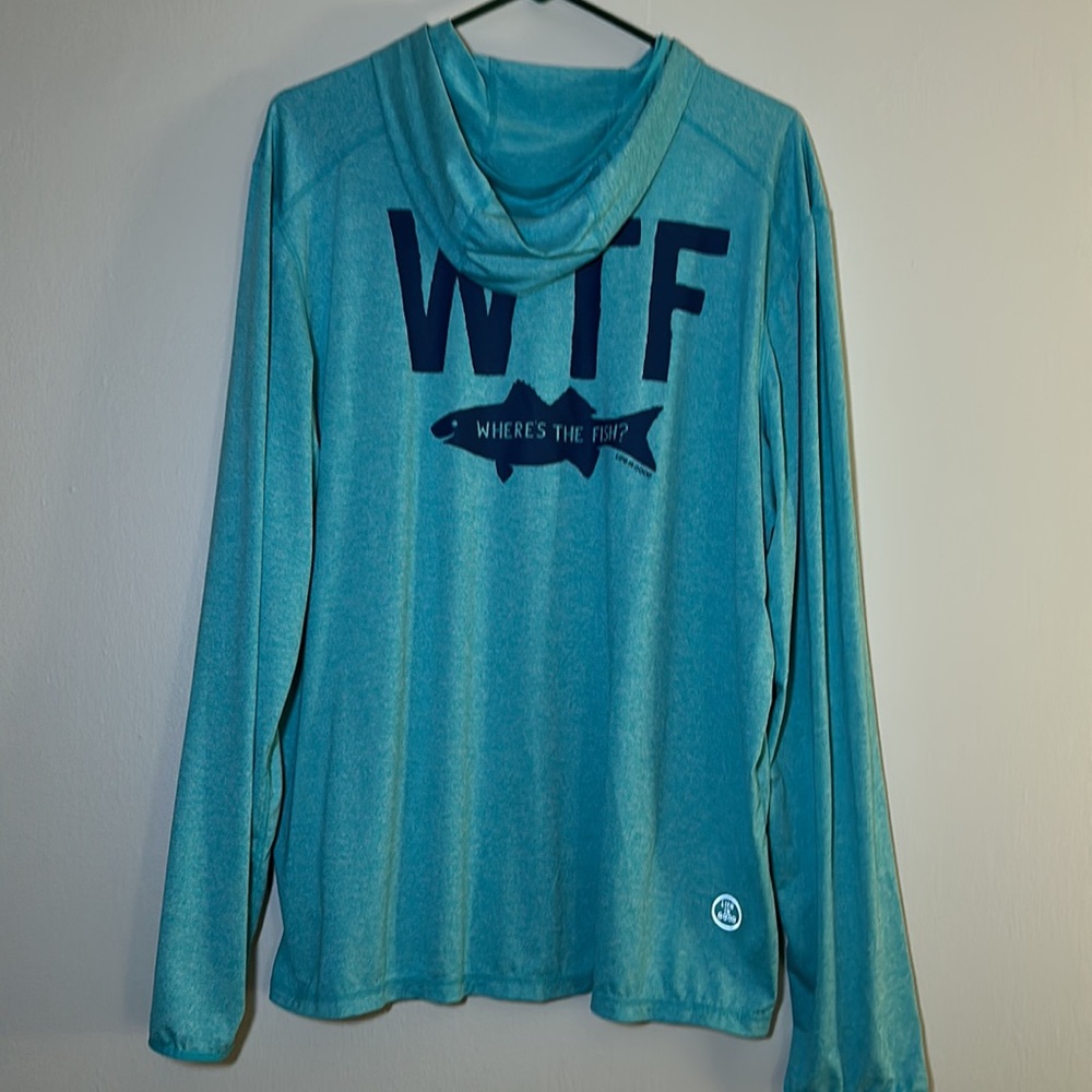Life is Good WTF “Where’s the fish?” Fishing shirt size Large